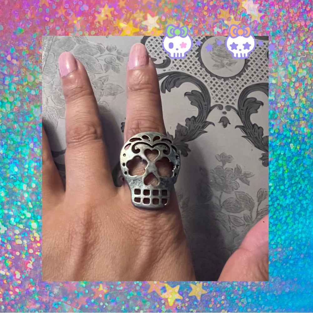 Sugar skull ring